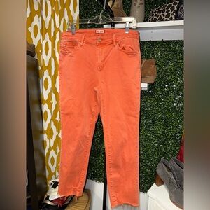 Dear John Women's Vibrant Orange Skinny Jeans